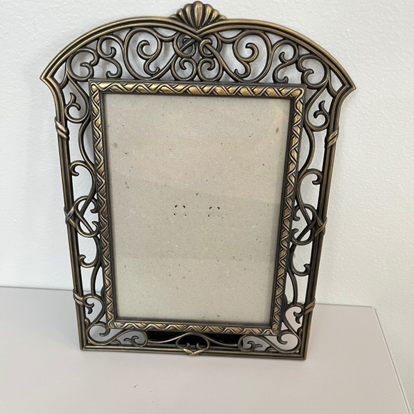 Ornate Metal Picture Frame‎ Vintage Style Tabletop Photo Display Decor 5X7 - Picture 1 of 2